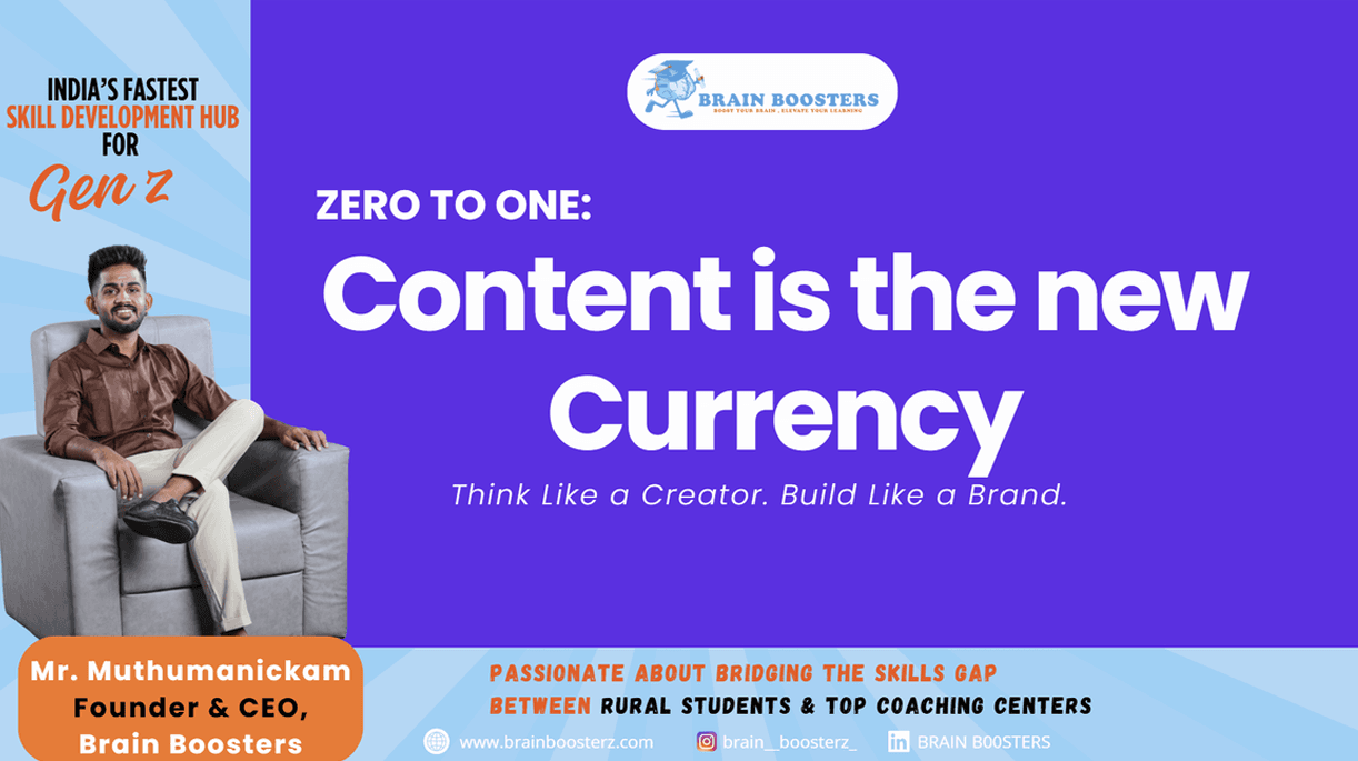 Zero to One: Content is the New Currency